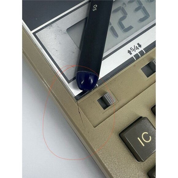 RARE VINTAGE SHARP QV-2150 SOLAR BATTERY DESK CALCULATOR 12 Digit Kickstand VTG - Picture 6 of 10